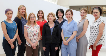 The Breast Centre team posing at the hospital