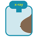 X-Ray of a breast icon