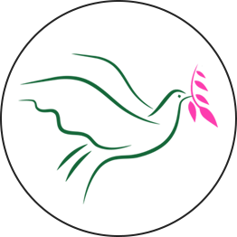 dove with branch icon