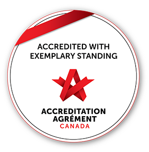 Accredited With Exemplary Standing - Accreditation Canada Seal